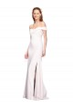 Outlet Blanc Sirène Épaule Dénudée Crêpe Stretch Longue Formelles Robes demoiselle d'honneur / Robes de soirée / Robes de bal