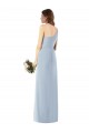 Outlet Bleu ciel clair Trompette Crêpe Stretch Longue Robes demoiselle d'honneur / Robes de bal