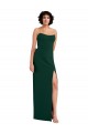 Outlet Fourreau Scoop Sans bretelle Crêpe Stretch Longue Formelles Robes demoiselle d'honneur / Robes de soirée / Robes de bal